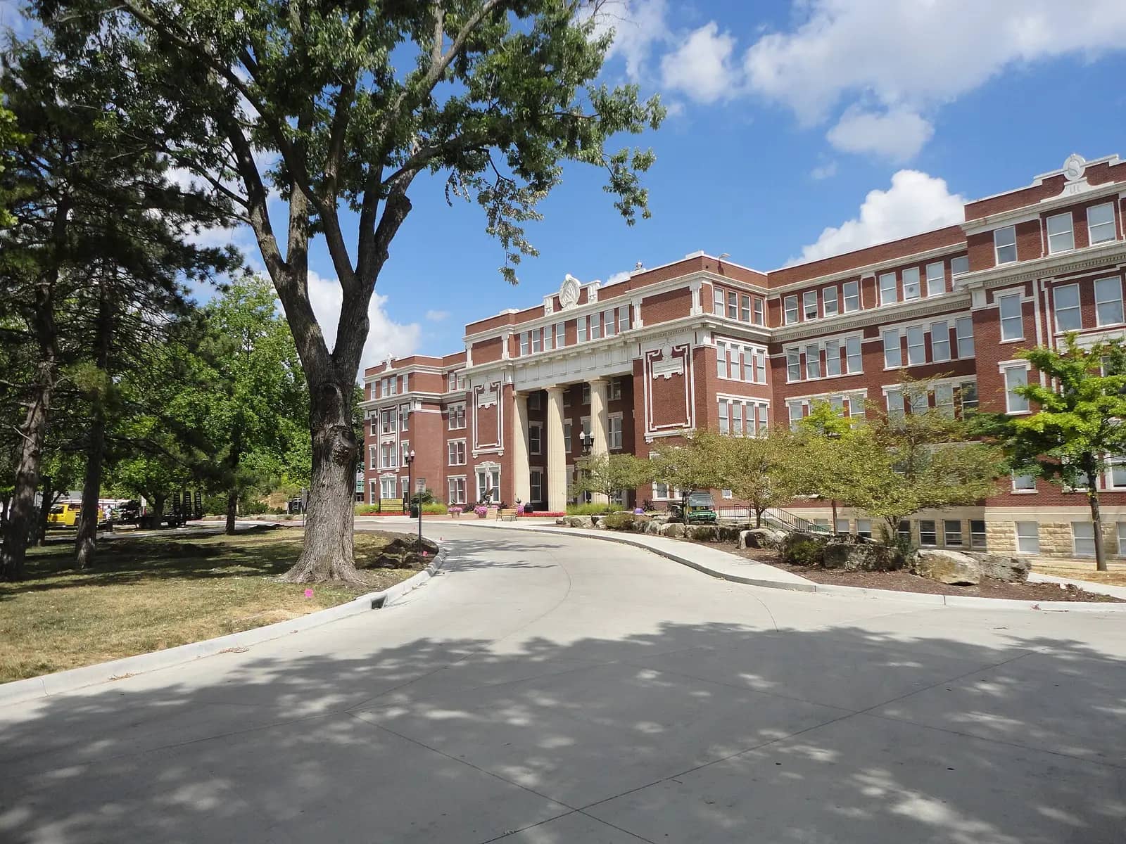Emporia State University campus — Plumb Administration Building & Albert Taylor Hall