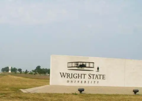 Wright State University campus — Entrance sign to the Wright State University main campus, Fairborn, Ohio, USA.